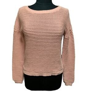 Aeropostale Pink Cable Knit Sweater Women’s Small